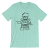 Brick Forces Warrior Short-Sleeve Unisex T-Shirt - Heather Mint / S