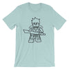Brick Forces Warrior Short-Sleeve Unisex T-Shirt - Heather Prism Ice Blue / XS