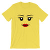 Brick Forces Wildstyle Face Short-Sleeve Unisex T-Shirt - Yellow / S