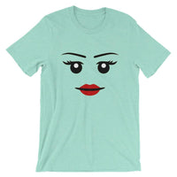 Brick Forces Wildstyle Face Short-Sleeve Unisex T-Shirt - Heather Mint / S