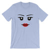 Brick Forces Wildstyle Face Short-Sleeve Unisex T-Shirt - Heather Blue / S