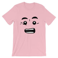 Brick Forces Worried Face Short-Sleeve Unisex T-Shirt - Pink / S