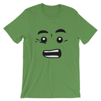 Brick Forces Worried Face Short-Sleeve Unisex T-Shirt - Leaf / S