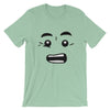 Brick Forces Worried Face Short-Sleeve Unisex T-Shirt - Heather Prism Mint / XS