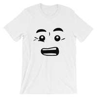 Brick Forces Worried Face Short-Sleeve Unisex T-Shirt - White / XS