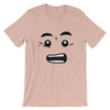 Brick Forces Worried Face Short-Sleeve Unisex T-Shirt - Heather Prism Peach / XS