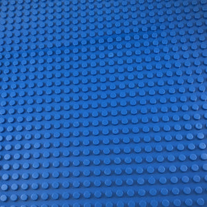 Minifig 16*16 Dots THICKER Building Block Baseplates - Blue - Baseplate