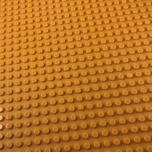 Minifig 16*16 Dots THICKER Building Block Baseplates - Orange - Baseplate