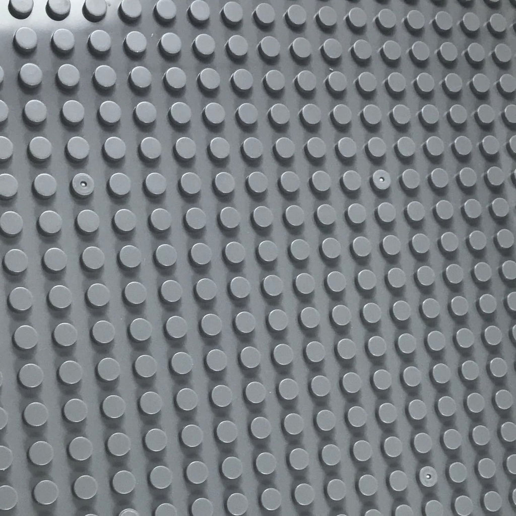 Minifig 16*16 Dots THICKER Building Block Baseplates - Dark Grey - Baseplate