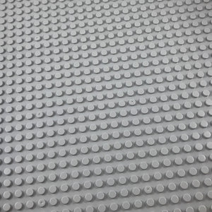 Minifig 16*16 Dots THICKER Building Block Baseplates - Light Grey - Baseplate