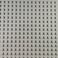 Minifig 16*32 Dots Building Block Baseplates - Light Grey - Baseplate