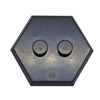 Minifig 2 Dot Hexagon Stand Black - Stand