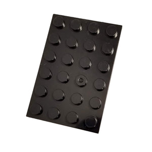 Minifig 4x6 Base Black - Baseplate