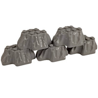 Minifig 6 Dot Gray Rock Stand - Stand