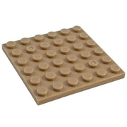 Minifig 6x6 Base Tan - Baseplate