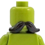 Minifig Black Mustache - Hair