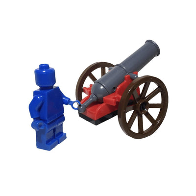Minifig Black Powder Wheeled Cannon - Artillery