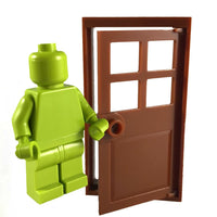 Minifig Brown Door and Frame - Dioramas