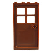 Minifig Brown Door and Frame - Dioramas