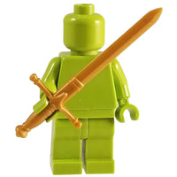 Minifig Claymore Sword Gold - Sword