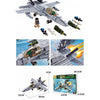 Minifig F18 Hornet Fighter Plane Set (284 Pieces) - Airplanes