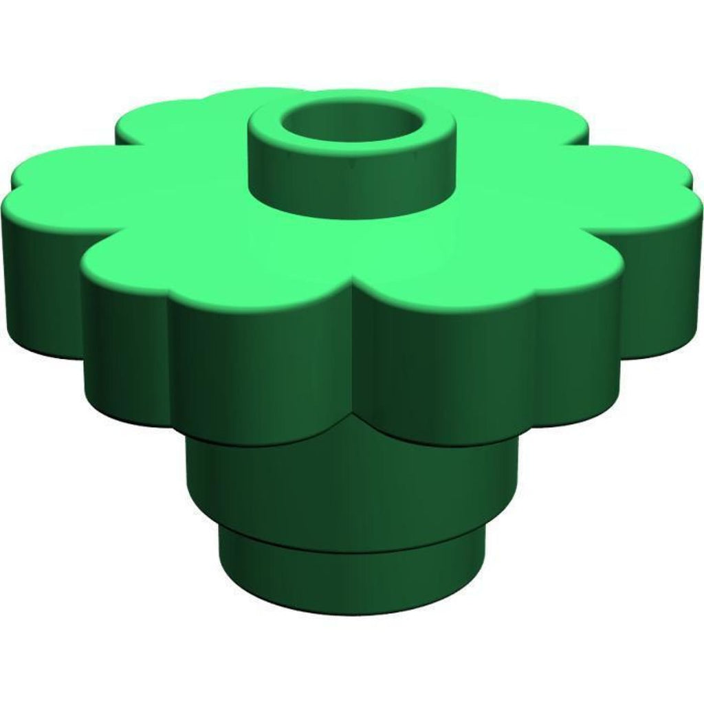 Minifig Flower Accessory Green (20 Pieces) - Vegetation