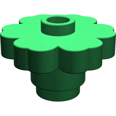 Minifig Flower Accessory Green (20 Pieces) - Vegetation