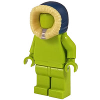 Minifig Fur-Lined Blue Hood - Headgear