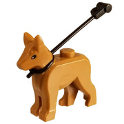 Minifig German Shepherd with Leash - Animals