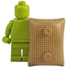 Minifig Large Textured Tan Sandbag Wall (6 sandbags) - Dioramas