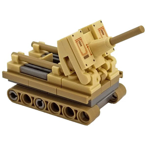 Minifig Micro Soviet Mobile Artillery - Tanks