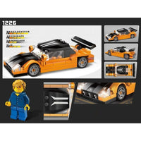 Minifig OConner with Orange Car - Vehicles