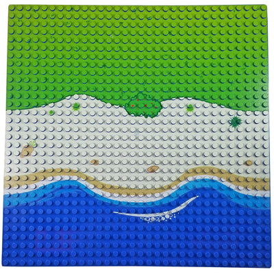 Minifig One 32*32 Baseplate Beach Front - Baseplate