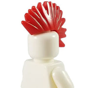 Minifig Red Mohawk - Hair