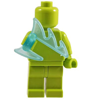 Minifig Saw Toothed Weapon Clear Light Blue - Knife