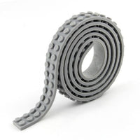 Minifig Silicon Dot Tape (3 Long) - Light Grey - Baseplate