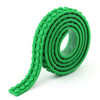 Minifig Silicon Dot Tape (3 Long) - Green - Baseplate