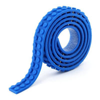 Minifig Silicon Dot Tape (3 Long) - Blue - Baseplate