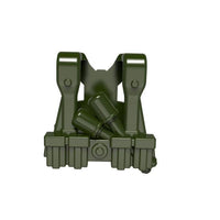 Minifig World War German Grenade Harness OLIVE GREEN - Vests