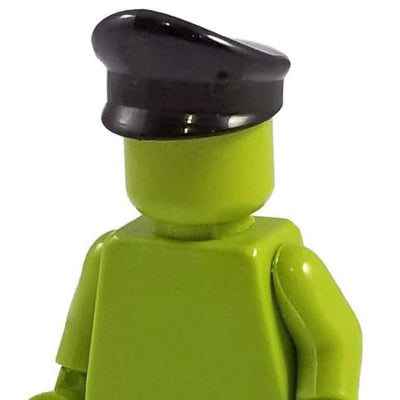 Minifig World War II German Officers Cap Black - Headgear
