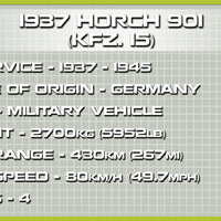 COBI 1937 Horch 901 kfz.15 (185 Pieces) - Vehicles