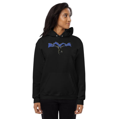Dark Knight Jumping from Shadows Unisex fleece hoodie - S - Printful Clothing