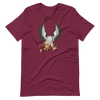 Griffin Short Sleve Unisex t-shirt - Maroon / 3XL - Printful Clothing